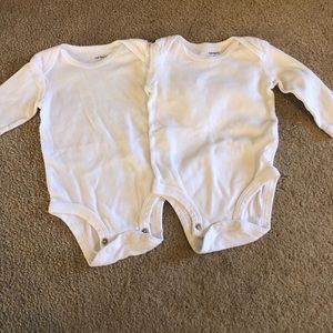 White long sleeve onesies